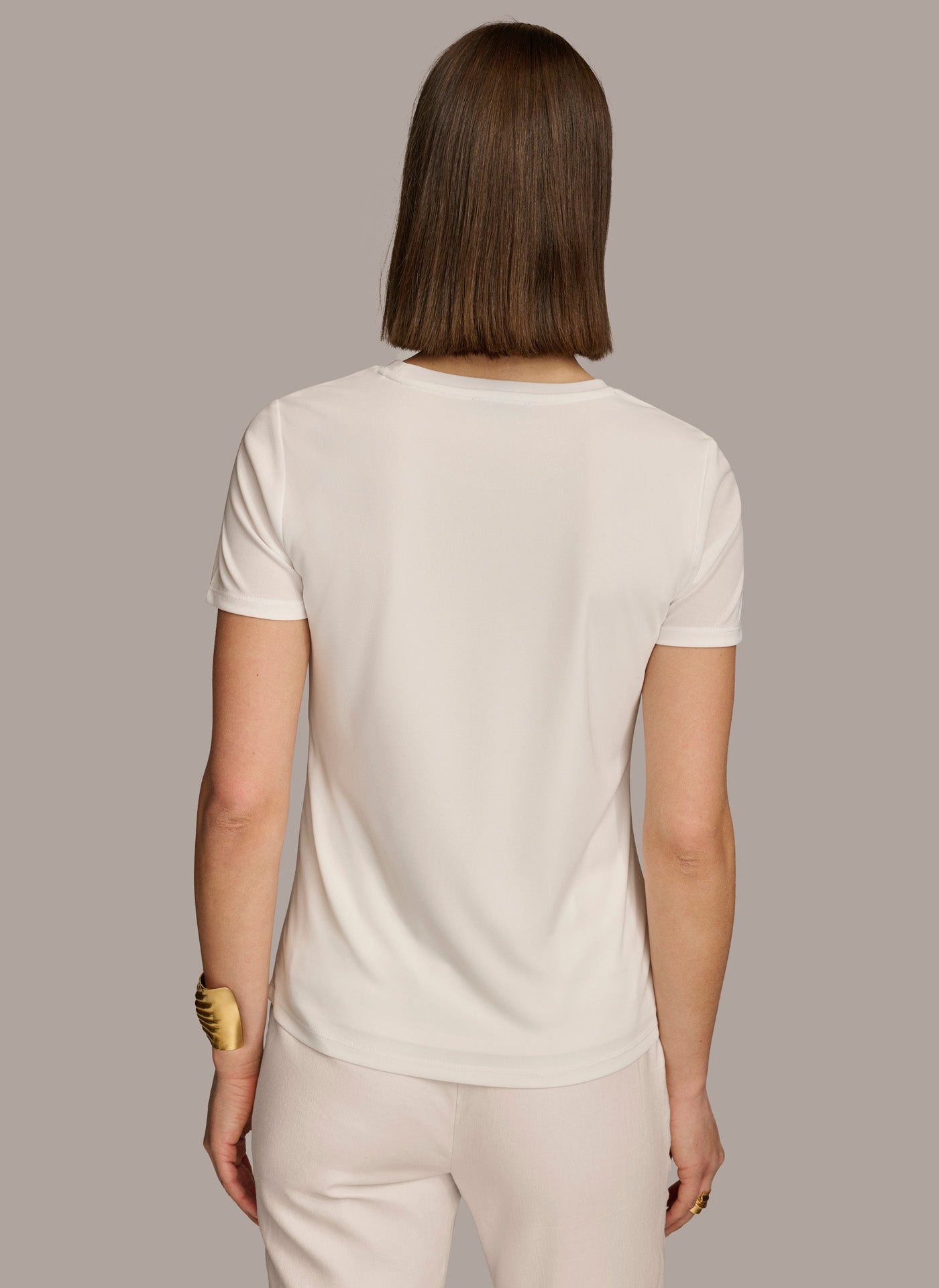 (image for) CLASSIC CREW NECK RUCHED TEE